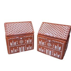 Gingerbread Village House Candle Set of 2